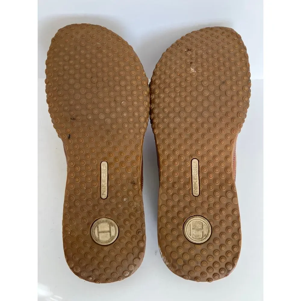 Cole Haan Nike Air Brown Two Tone Leather Open Toe Slide Sandals Men Size 10M